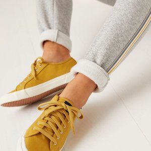 Joules Organic Coast Pump Sneakers in Antique Gold Size 8